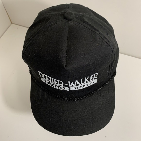 VINTAGE Porter-Walker Stanley Proto Tools Rope Hat Company Logo Snapback Cap - Picture 7 of 11
